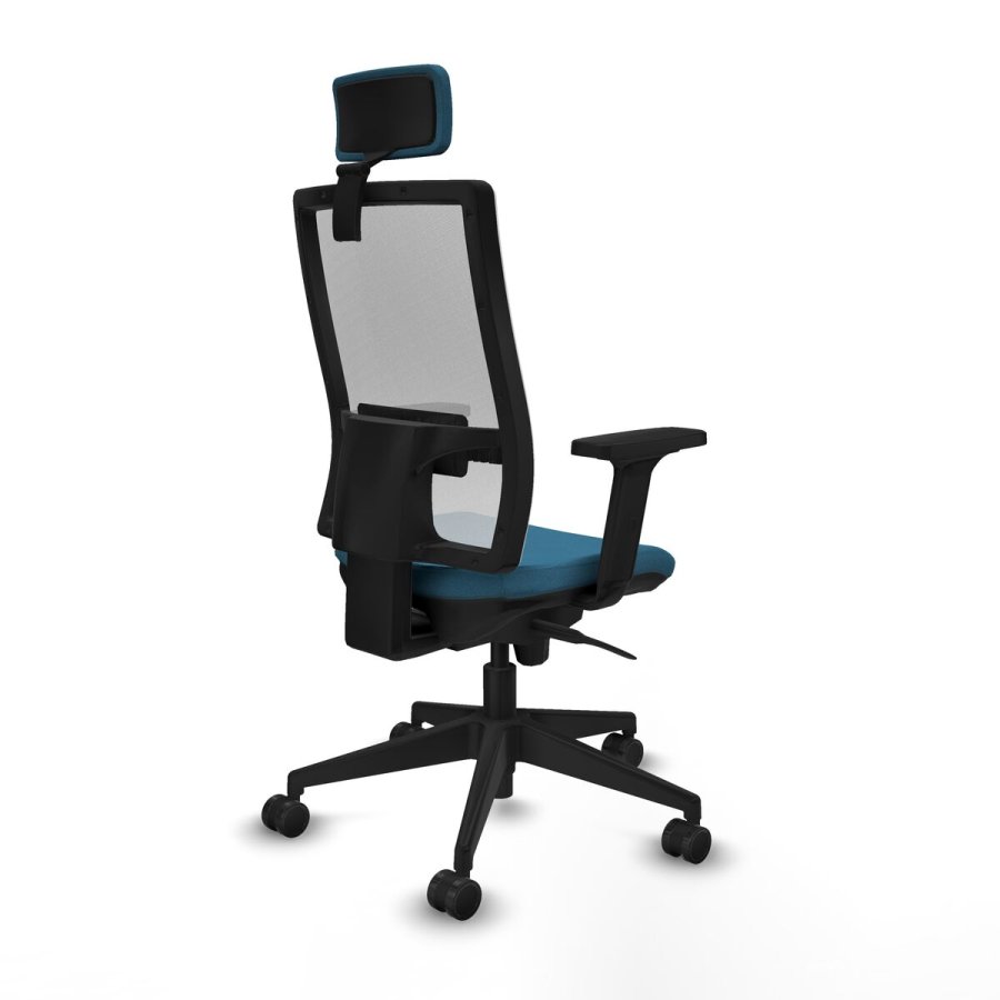 Kontorstol med hovedgrde Piqueras y Crespo 2D066N2 Hvid Petroleum grn #6