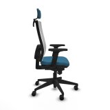 Kontorstol med hovedgrde Piqueras y Crespo 2D066N2 Hvid Petroleum grn #7