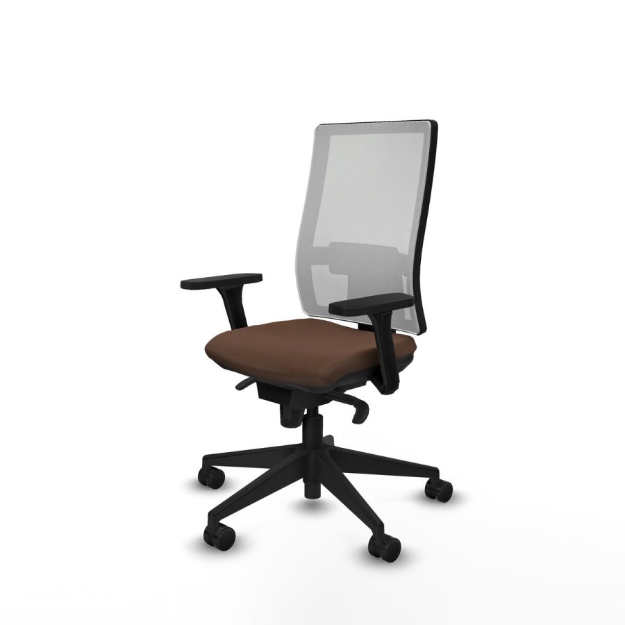 Kontorstol Piqueras y Crespo 3D066N0 Hvid Mrkebrun #2