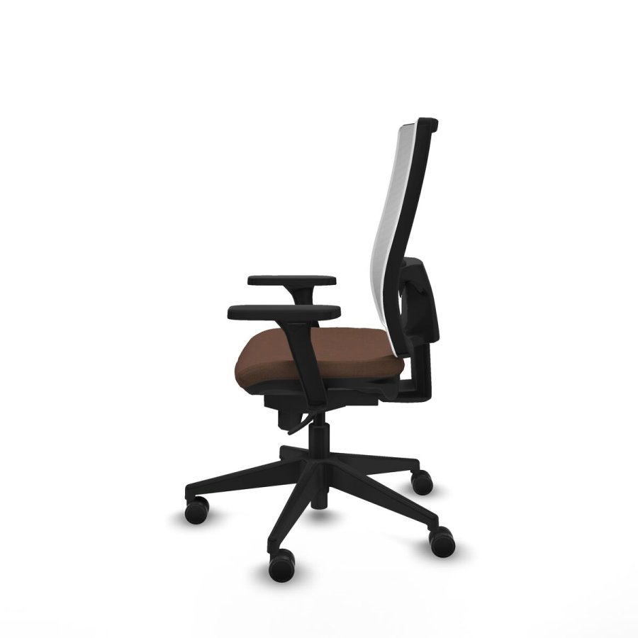 Kontorstol Piqueras y Crespo 3D066N0 Hvid Mrkebrun #3