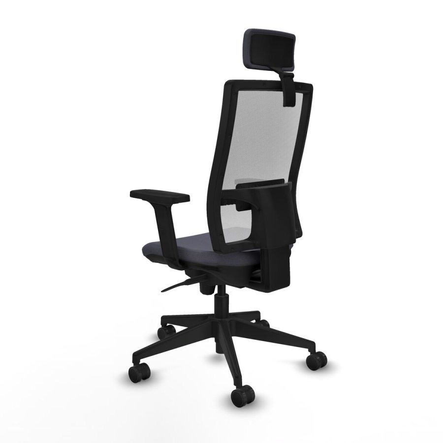 Kontorstol med hovedgrde Piqueras y Crespo 2D066N2 Mrkegr #4