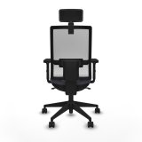 Kontorstol med hovedgrde Piqueras y Crespo 2D066N2 Mrkegr #5