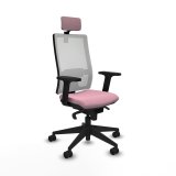 Kontorstol med hovedgrde Piqueras y Crespo 2D066N2 Pink #1