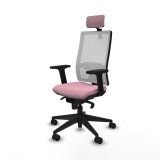 Kontorstol med hovedgrde Piqueras y Crespo 2D066N2 Pink #2