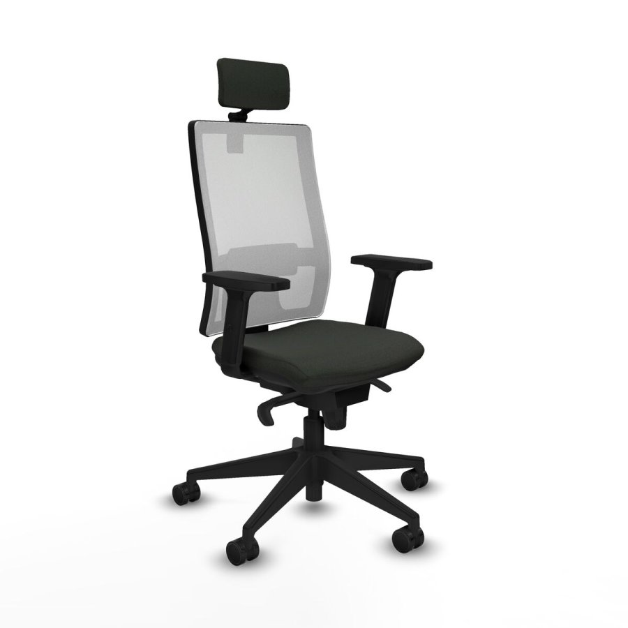 Kontorstol med hovedgrde Piqueras y Crespo 2D066N2 Sort #1