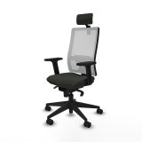 Kontorstol med hovedgrde Piqueras y Crespo 2D066N2 Sort #2