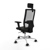 Kontorstol med hovedgrde Piqueras y Crespo 2D086N2 Sort #7