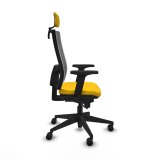 Kontorstol med hovedgrde Piqueras y Crespo 2D066N2 Gul #7