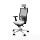 Kontorstol med hovedgrde Piqueras y Crespo 2D086N2 Hvid #2