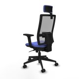 Kontorstol med hovedgrde Piqueras y Crespo 2D066N2 Lysebl #4