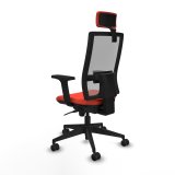 Kontorstol med hovedgrde Piqueras y Crespo 2D066N2 Mrk orange #4