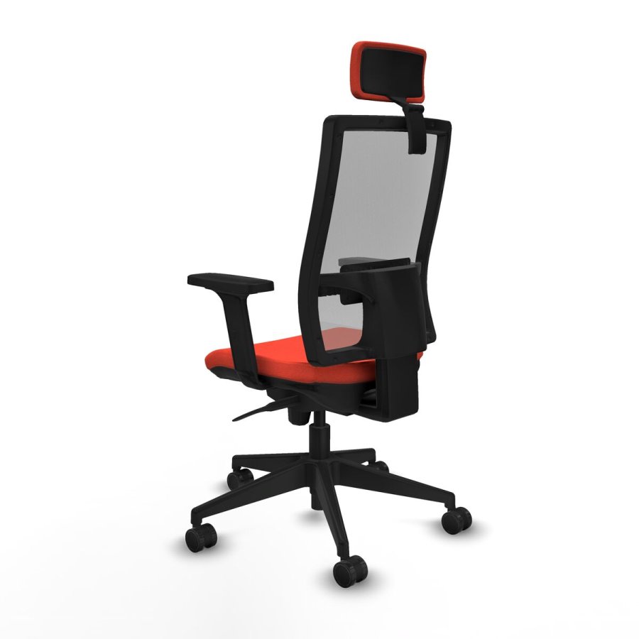 Kontorstol med hovedgrde Piqueras y Crespo 2D066N2 Mrk orange #4