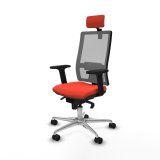 Kontorstol med hovedgrde Piqueras y Crespo 2D086N2 Mrk orange #2