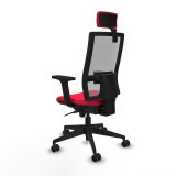 Kontorstol med hovedgrde Piqueras y Crespo 2D066N2 Rd #4