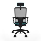 Kontorstol med hovedgrde Piqueras y Crespo 2D066N2 Turkisbl #5