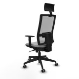 Kontorstol med hovedg�rde Piqueras y Crespo 1D066G1 Lysegr� #4