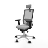 Kontorstol med hovedgrde Piqueras y Crespo 2D086N2 Lysegr #2