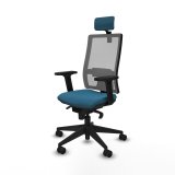 Kontorstol med hovedgrde Piqueras y Crespo 2D066N2 Gr Petroleum grn #2