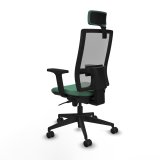 Kontorstol med hovedg�rde Piqueras y Crespo 2D066N2 Smaragdgr�n #4