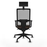 Kontorstol med hovedg�rde Piqueras y Crespo 1D066G1 M�rkebrun #5