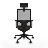 Kontorstol med hovedgrde Piqueras y Crespo 2D066N2 Gr Mrkebrun #5