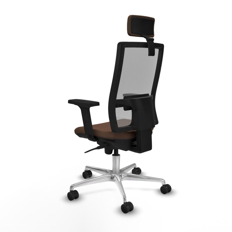 Kontorstol med hovedgrde Piqueras y Crespo 2D086N2 Gr Mrkebrun #4