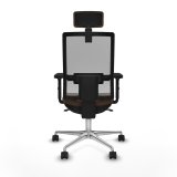 Kontorstol med hovedgrde Piqueras y Crespo 2D086N2 Gr Mrkebrun #5