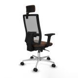 Kontorstol med hovedgrde Piqueras y Crespo 2D086N2 Gr Mrkebrun #6