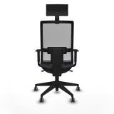 Kontorstol med hovedg�rde Piqueras y Crespo 1D066G1 M�rkegr� #5