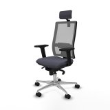 Kontorstol med hovedgrde Piqueras y Crespo 2D086N2 Mrkegr #2