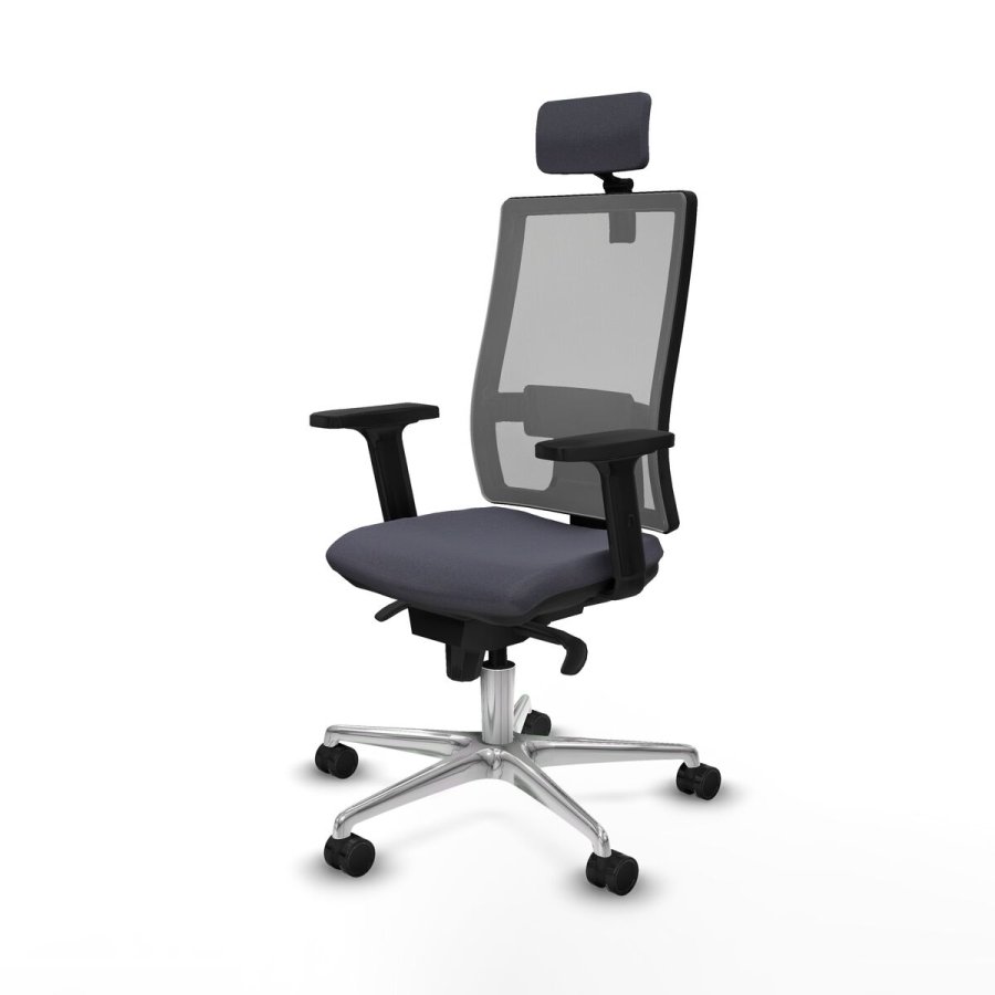 Kontorstol med hovedgrde Piqueras y Crespo 2D086N2 Mrkegr #2