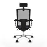 Kontorstol med hovedgrde Piqueras y Crespo 2D086N2 Mrkegr #5