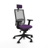 Kontorstol med hovedgrde Piqueras y Crespo 2D066N2 Lilla #1