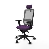 Kontorstol med hovedgrde Piqueras y Crespo 2D066N2 Lilla #2