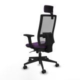 Kontorstol med hovedgrde Piqueras y Crespo 2D066N2 Lilla #4