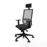 Kontorstol med hovedg�rde Piqueras y Crespo 1D066G1 Sort #2