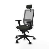 Kontorstol med hovedgrde Piqueras y Crespo 2D066N2 Sort #2