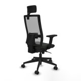 Kontorstol med hovedgrde Piqueras y Crespo 2D066N2 Sort #6