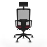 Kontorstol med hovedg�rde Piqueras y Crespo 1D066G1 R�dbrun #5