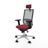 Kontorstol med hovedgrde Piqueras y Crespo 2D086N2 Rdbrun #2