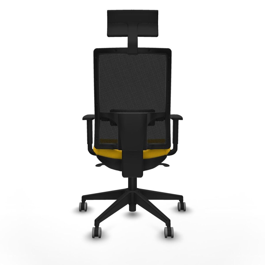 Kontorstol med hovedg�rde Piqueras y Crespo 1D066G1 Gul #5