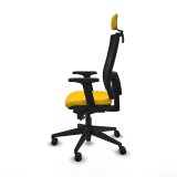 Kontorstol med hovedgrde Piqueras y Crespo 2D066N2 Gul #2