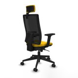 Kontorstol med hovedgrde Piqueras y Crespo 2D066N2 Gul #5