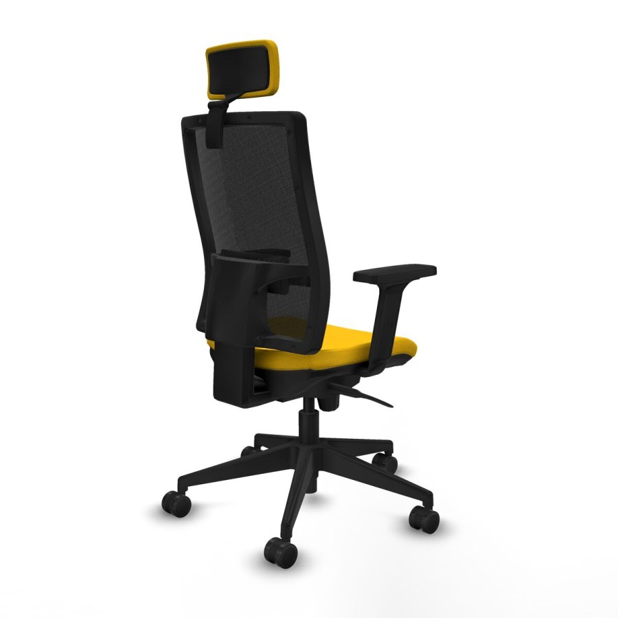 Kontorstol med hovedgrde Piqueras y Crespo 2D066N2 Gul #5