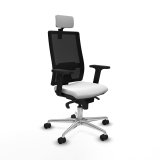 Kontorstol med hovedgrde Piqueras y Crespo 2D086N2 Hvid #1