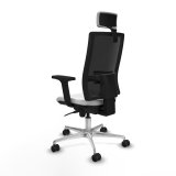 Kontorstol med hovedgrde Piqueras y Crespo 2D086N2 Hvid #4