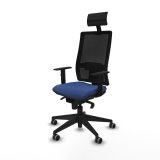 Kontorstol med hovedg�rde Piqueras y Crespo 1D066G1 Marinebl� #2