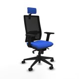 Kontorstol med hovedgrde Piqueras y Crespo 2D066N2 Bl #1