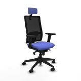 Kontorstol med hovedgrde Piqueras y Crespo 2D066N2 Lysebl #1