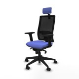 Kontorstol med hovedgrde Piqueras y Crespo 2D066N2 Lysebl #2